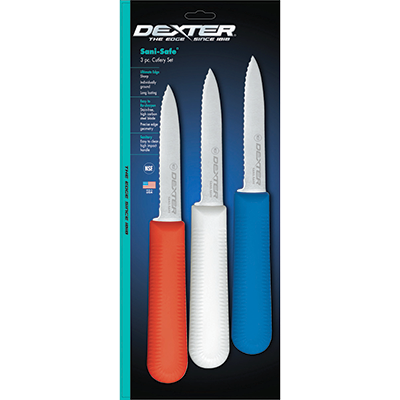 Dexter 15423 3.25" Scalloped Edge Paring Knife - (3 Each Per Pack)