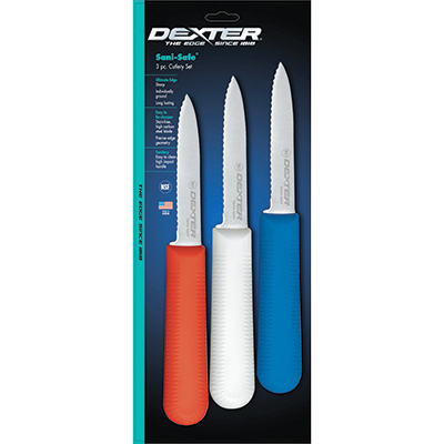 Dexter 15423 3.25" Scalloped Edge Paring Knife - (3 Each Per Pack)