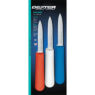 Dexter 15423 3.25" Scalloped Edge Paring Knife - (3 Each Per Pack)
