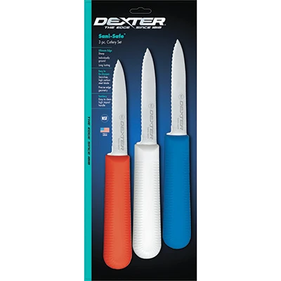 Dexter 15423 3.25" Scalloped Edge Paring Knife - (3 Each Per Pack)