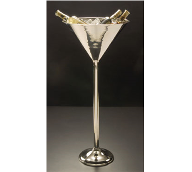 American Metalcraft WBSM42 14.75&quot; Dia. x 31.5&quot; H Martini Stainless Steel Wine Stand