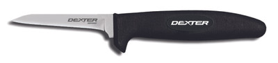 Dexter 11103 3-1/4" Black SofGrip Poultry/Boning Knife Soft Rubber Grip Handle
