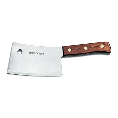 Dexter 5387 7" x 1.5" Traditional Cleaver with Rosewood Handle