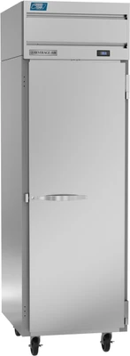 Beverage Air CT1HC-1S 26" W One-Section Solid Door Reach-In Cross-Temp Convertible Refrigerator/Freezer