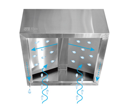 John Boos C2HB-42-2  Condensate Hood With Ventless Box Type 42&quot; X 42&quot; X 25&quot;