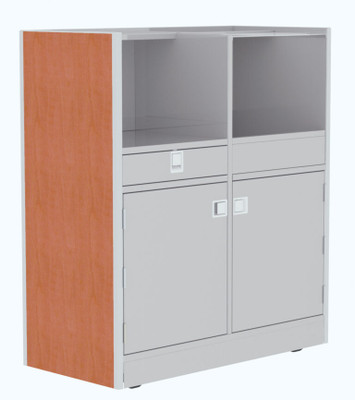 Lakeside 4608 48" W Laminated Exterior Stainless Steel 4-Compartment Mobile Setup Station