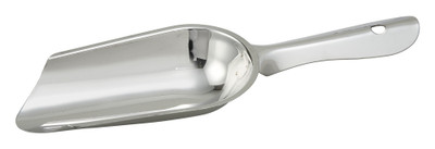 Winco IS-4 4 Oz. Round Bottom Stainless Steel Ice Scoop