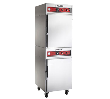Vulcan VRH88 Double Deck Stainless Steel Mobile Cook and Hold Cabinet - 208 Volts