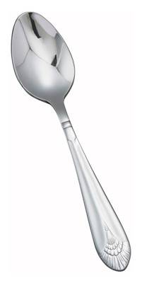 Winco 0031-01 6-1/8" 18/8 Stainless Steel Teaspoon (Contains 1 Dozen)