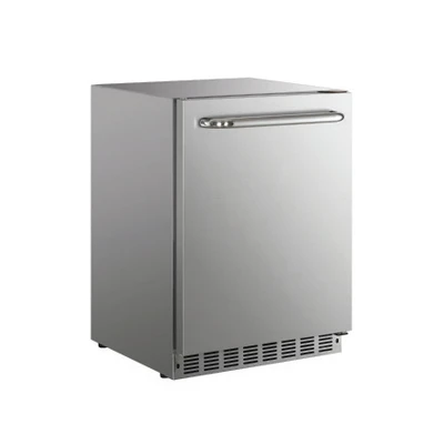 Crown Verity CV-RF-1 23.63"W One-Section Stainless Steel Door Undercounter Outdoor Refrigerator