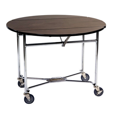 Lakeside 74412S Choice Series 40" W Plastic Laminated Wood Top Round Room Service Table