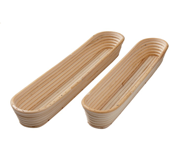 Matfer Bourgeat 118516 1 Lb. Oblong Banneton Long Proofing Basket