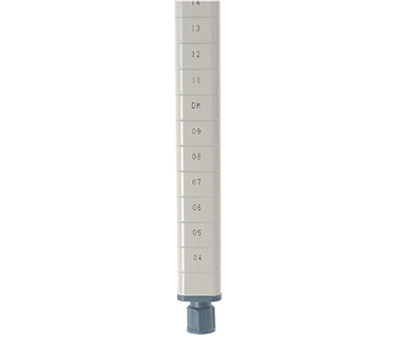 Metro MQ74PE Metromax 74"H Epoxy Coated Steel Q Post