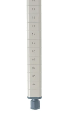 Metro MQ74PE Metromax 74"H Epoxy Coated Steel Q Post