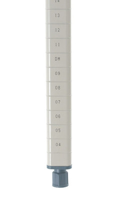 Metro MQ74PE Metromax 74"H Epoxy Coated Steel Q Post
