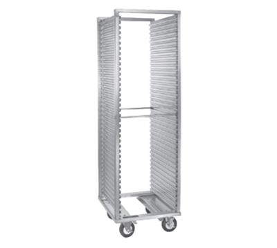 Cres Cor 2081835D 64.5" H Aluminum End Load Corrugated Sidewalls Roll-In Refrigerator Rack with Perimeter Bumper and Enclosed Base