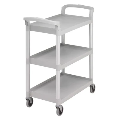 Cambro BC331KD480 32.88" W x 38" H Speckled Gray Service Cart Open Design (3) Shelves