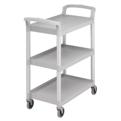 Cambro BC331KD480 32.88" W x 38" H Speckled Gray Service Cart Open Design (3) Shelves