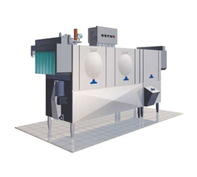 Stero SCT120S Three Tank Dishwasher With Pre-Scrapper With Conveyor Type 208 Volts