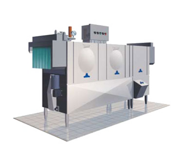 Stero SCT120S Three Tank Dishwasher With Pre-Scrapper With Conveyor Type 208 Volts