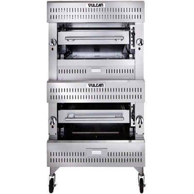Vulcan VBB2 (2) 25-1/2" Gas V Series Deck-Broiler - 200,000 BTU