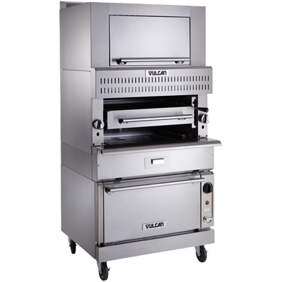 Vulcan VIR1F 25-1/2" Gas V Series Deck-Broiler - 100,000 BTU