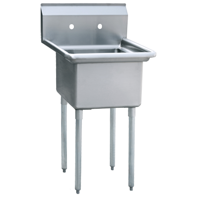 Atosa MRSA-1-N 24" W 18 Ga. Stainless Steel 1-Compartment MixRite Sink