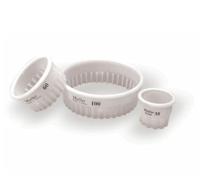 Matfer Bourgeat 150119 ExoGlass Pastry Cutter 2-3/4&quot; Dia. x 1-3/8&quot;H Round One-Piece Composite Material