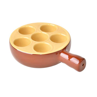 Matfer Bourgeat 552104
 4-3/4"
 Porcelain
 Round
 Escargot Plate
