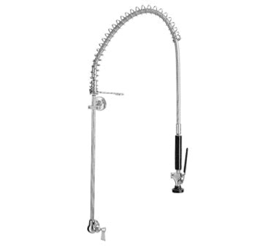 Fisher 27100 21" Riser Single Wall Control Valve Pre-Rinse Faucet Assembly with Spray Valve
