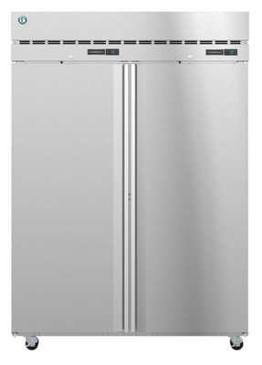 Hoshizaki DT2A-FS 55" W Two-Section Solid Door Reach-In Steelheart Series Dual Temp Refrigerator/Freezer
