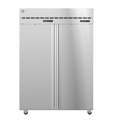 Hoshizaki DT2A-FS 55" W Two-Section Solid Door Reach-In Steelheart Series Dual Temp Refrigerator/Freezer
