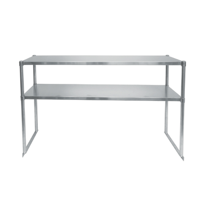Atosa MROS-5RE 60.25&quot; W x 12.8&quot; D x 33&quot; H 18 Ga. Stainless Steel Double Overshelf