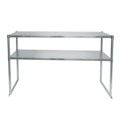 Atosa MROS-5RE 60.25" W x 12.8" D x 33" H 18 Ga. Stainless Steel Double Overshelf