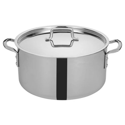 Winco TGSP-20 20 Qt Tri-Gen Induction-Ready Stock Pot