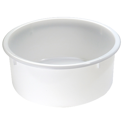 Matfer Bourgeat 510532 18-7/8"W White Round Polyethylene Dough Container