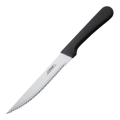 Winco K-60P 8-11/16" Steak Knife with Plastic Handle (Contains 1 Dozen)
