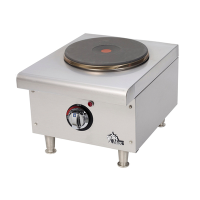 Star 501FF Star-Max® 12" Electric Countertop Hotplate with 1 Burner and Infinite Heat Control - 208/240V