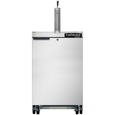 Continental Refrigerator KC24NSS 24"W Solid Door Keg Cooler