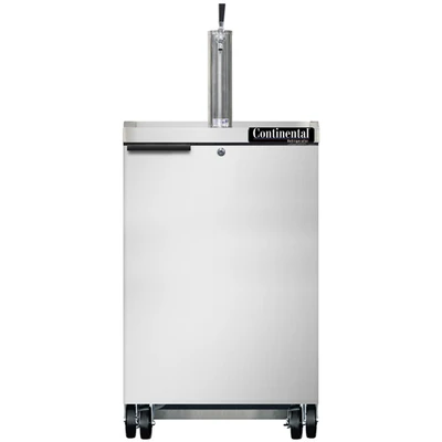 Continental Refrigerator KC24NSS 24"W Solid Door Keg Cooler
