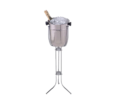 American Metalcraft CBS33 30.5&quot; H x 8.75&quot; Dia. x 10&quot; H Stainless Steel Champagne Bucket