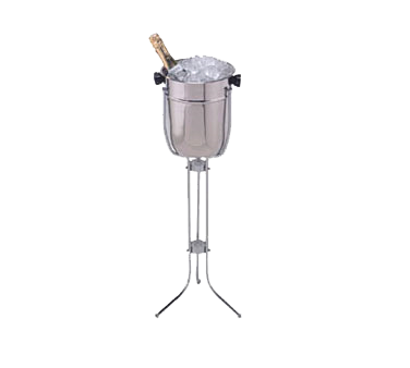 American Metalcraft CBS33 30.5" H x 8.75" Dia. x 10" H Stainless Steel Champagne Bucket