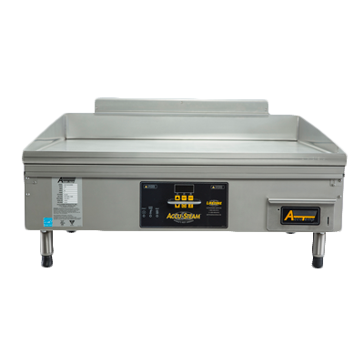 AccuTemp PGF1201A2450-T1 24" x 30" Liquid Propane Countertop Accu-Steam Griddle - 42,300 BTU