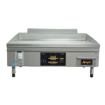 AccuTemp PGF1201A2450-T1 24" x 30" Liquid Propane Countertop Accu-Steam Griddle - 42,300 BTU