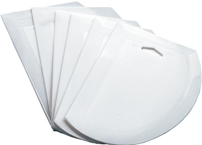 Winco PDS-7 Dough Scraper 7.5" x 4.75" Large Plastic Scraper