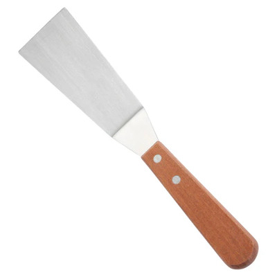 Winco TN165 4-1/4L" Stainless Steel Grill Spatula