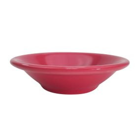 CAC China LV-11-R 4.75 Oz. Red Ceramic Round Las Vegas Fruit Dish (3 Dozen Per Case)