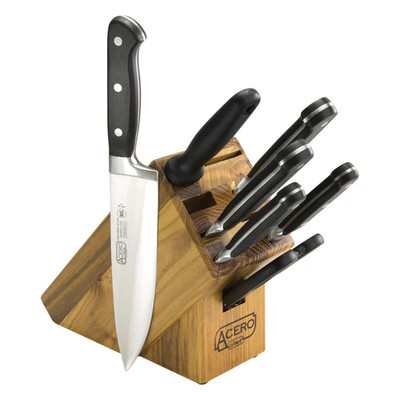 Winco KFP-BLKA 8 Piece Acero Cutlery Set (8 Pieces Per Set)