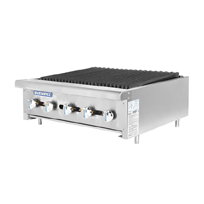Turbo Air TARB-30-NG 30" Natural Gas Countertop Radiance Charbroiler - 75,000 BTU