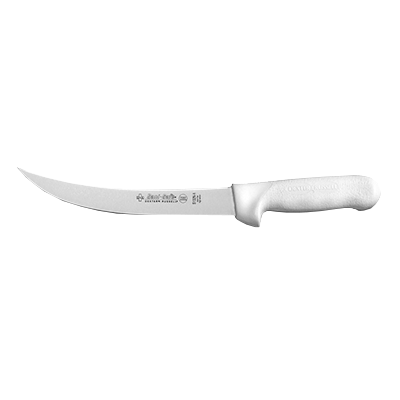 Dexter 5523 8" White Sani-Safe Breaking Knife with Polypropylene Handle